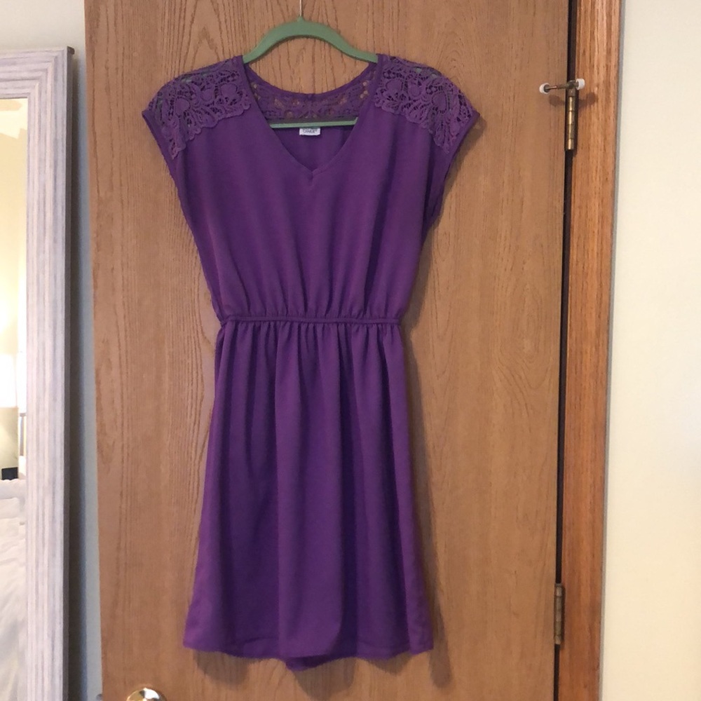 Purple and Lace Dress From Charming Charlie